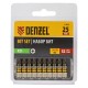 Бита PZ1х25, сталь S2, шестигранный профиль, 10 шт. Е 6,3 Denzel (11653)