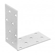Крепежный уголок равносторонний 2 мм, KUR 80 х 80 х 40 мм Сибртех (46424)