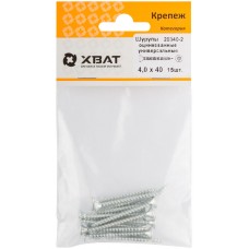 Шурупы оцинкованные, универсальные 4 х 40 (фасовка 15 шт) (20340-2)