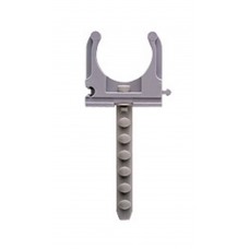 Скоба-держатель для металлопластиковых труб, в комплекте с дюбелем, 25 мм, 5 шт, ЗУБР (4-44956-25)