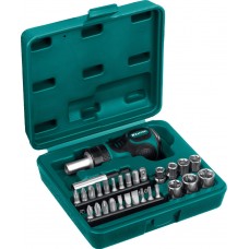 Отвертка реверсивная с насадками, 29 предм. Kompakt-29 KRAFTOOL 25556-H29