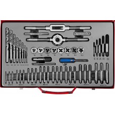 Набор метчиков и плашек 52 предм. сталь 9ХС ЗУБР 28130-H52