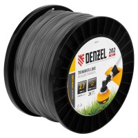 Леска для триммера двухкомпонентная звезда, 2,7мм х 202м, на DIN катушке EXTRA CORD Denzel (96814)