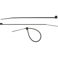 Хомуты-стяжки черные 2.5 x 160 мм нейлон РА66 100 шт СИБИН ХС-Ч 3788-25-160