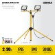 Прожекторы светодиодные на штативе 2 х 30 Вт, 6500 К, IP 65, 1.6 м LED-MAX STAYER 56925-2-30
