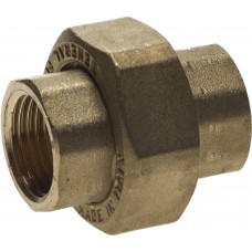 Соединитель с накидной гайкой гайка-гайка 1/2, латунь GENERAL FITTINGS 51037-G/G-1/2
