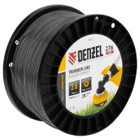 Леска для триммера двухкомпонентная круглая, 2,0мм х 276м, на DIN катушке EXTRA CORD Denzel (96807)