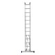 Лестница, 3 х 13 ступеней, алюминиевая, трехсекционная, Сибртех (97823)