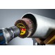 Круг шлифовальный лепестковый d 80 x 40 мм, P120, на шпильке d 6 мм STAYER 36609-120