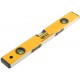 Уровень Магнит, 3 глазка, желтый усиленный корпус, магниты, шкала, Профи 400 мм (18244)