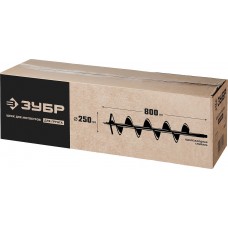 Шнек для мотобуров d 250 мм грунт ЗУБР 7051-25