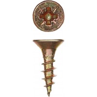 Саморез универсальный 12 х 3.0 мм, жёлтый цинк, 90 шт СУ-Ж ЗУБР 300396-30-012