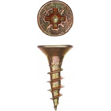 Саморез универсальный 12 х 3.0 мм, жёлтый цинк, 90 шт СУ-Ж ЗУБР 300396-30-012