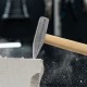 Молоток слесарный, 500 г, квадратный боек, деревянная рукоятка Россия