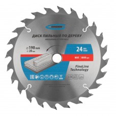 Пильный диск по дереву 190 x 20/16 x 24Т Gross (73315)