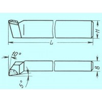 Резец Подрезной отогнутый 25х16х140 Т5К10