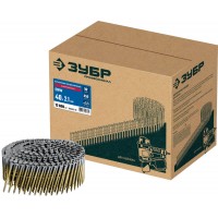Гвозди барабанные CNW 40 x 2.1 мм, рифленые оцинкованные, 12600 шт ЗУБР 305383-40