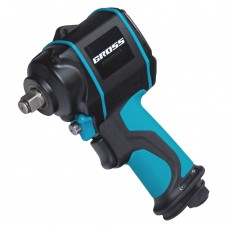 Гайковерт пневматический ударный G985, 1/2, Twin Hammer, 610 Нм, 9000 об/мин, композитный Gross (57440)