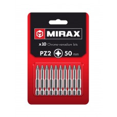 Биты PZ2, 50 мм, 10 шт MIRAX 26273-2-50-10