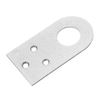 Проушина прямая, 2 мм, 75 х 40 мм, цинк Сибртех (46503)