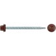 Шурупы кровельные со сверлом 4,8 х 70 100шт , бордовый RAL 3009 (фасовка) (23555-0)
