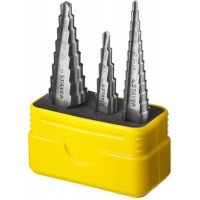 Сверла ступенчатые набор 3 шт, 3-20 мм, сталь HSS STAYER 29660-3-20-H3