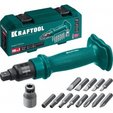 Отвертка ударно-поворотная 15 предм. ID-15 KRAFTOOL 25550-Н10