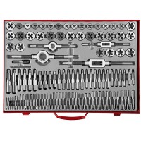 Набор метчиков и плашек 110 предм. сталь 9ХС ЗУБР 28119-H110