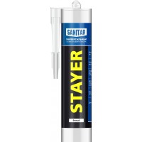 Герметик силиконовый 260 мл, белый, санитарный STAYER 41215-0_z01
