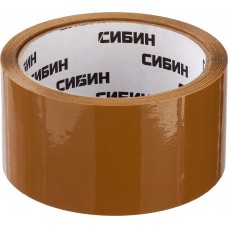 Клейкая лента 48 мм 50 м 40 мкм коричневая СИБИН 12057-50-50_z02