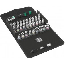 Набор с трещоткой 1/4 42 пр. с фиксацией Zyklop Speed All-in серия 8100 SA Wera WE-003755