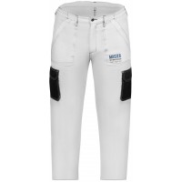 Брюки рабочие Master Color, белые, эластичный пояс, 6 карманов, размер XXL (30-8014)