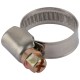 Хомут обжимной (нержавеющая сталь со сваркой) 10-19 мм (64273)