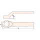 Ключ накидной ударный коленчатый 110 искробезопасный сплав AlCu 162A-110, HORTZ
