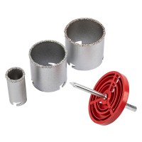 Набор коронок по керамической плитке, 33-67-73 мм, шестигранный хвостовик Matrix (72841)