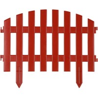 Декоративный забор Ар Деко, 28 х 300 см, терракот, 7 секций GRINDA 422203-T