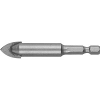 Сверло по стеклу и кафелю 14 мм, 2-х кромка, HEX 1/4 ЗУБР 29840-14
