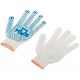 Перчатки вязаные (3 нити), х/б, с ПВХ, 10 класс вязки (12485)