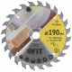 Диск пильный для циркулярных пил по дереву 190 х 20/16 х 24T (37743)