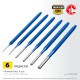 Набор шестигранных выколоток 6 предметов, в чехле ЗУБР Профессионал 21070-H6