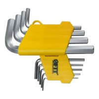 Ключи шестигранные, CrV сталь, 9 шт., 2-12 мм, в пластиковом держателе