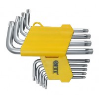 Набор ключей звёздочек Torx, 9 шт, в пластиковом держателе