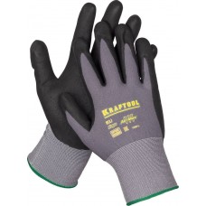 Эластичные перчатки для точных работ PRECISION, L (9), вспененное нитриловое покрытие, 15 класс KRAFTOOL 11285-L