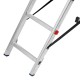 Лестница, 2 х 6 ступеней, алюминиевая, двухсекционная, Сибртех (97906)