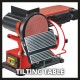 Станок шлифовальный Einhell TC-US 380, 380Вт, круг 150мм(шкурка), лента 100х914мм,стол,угл.упор (4419257)