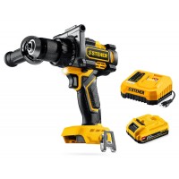 Дрель-шуруповерт бесщеточная 20 В, 165 Н·м, 1 АКБ LMS (2 А·ч) STEHER CB-165-21