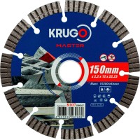 Диск алмазный Турбо сегментный KRUGO MASTER 150х2,2х22,2х10 mm 81071500267