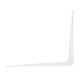 Кронштейн угловой с ребром, 125х150 мм, белый Сибртех (93951)