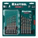 KRAFTOOL STEP POINT, 19 шт, набор сверл по металлу для винтовёртов и шуруповертов IMPACT READY (29653-H19)