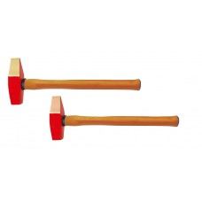 Молоток слесарный 300 гр BeCu рукоятка дерево, искробезопасный 188A-1002, HORTZ